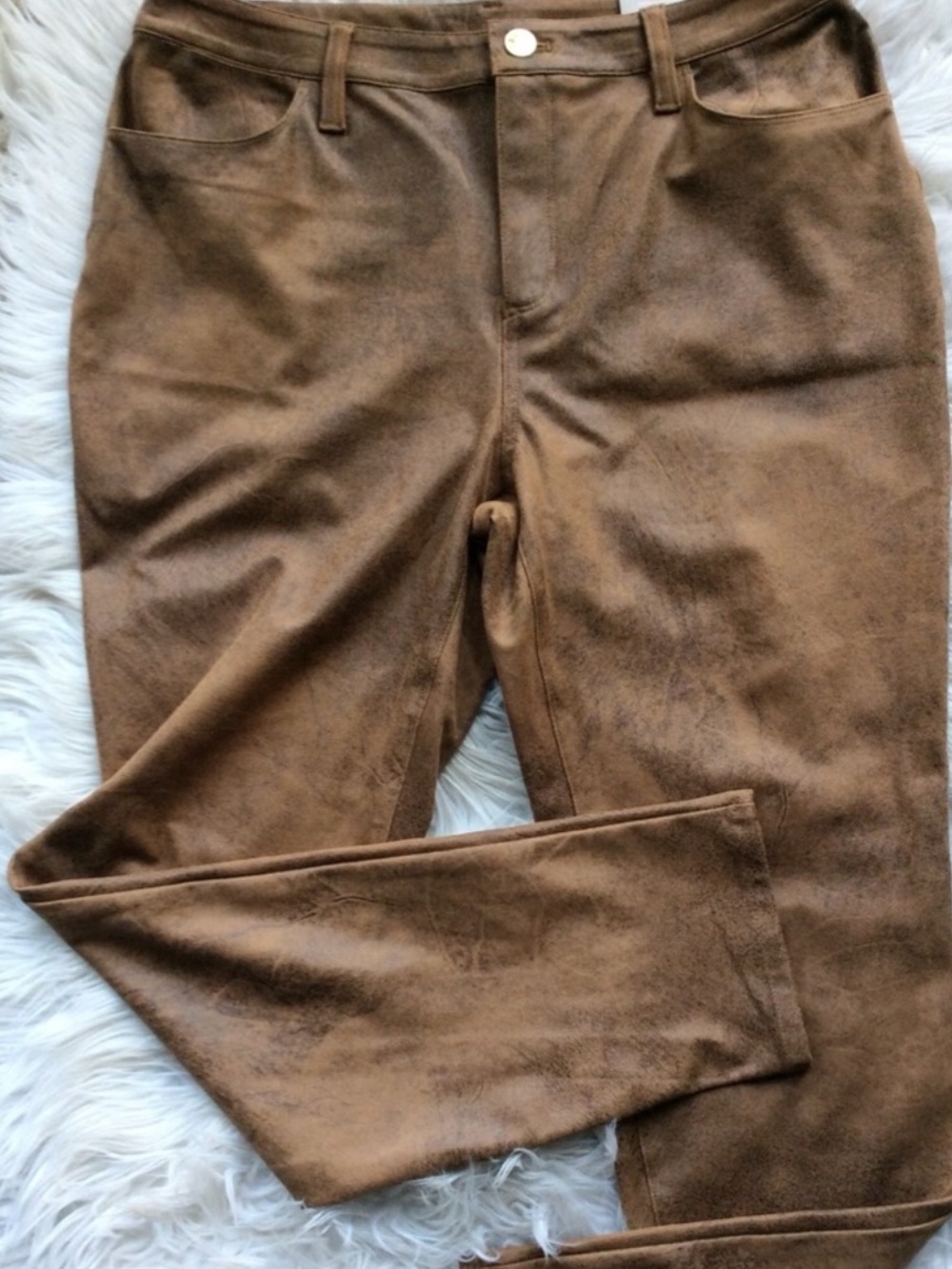 NWT Chico’s Faux Suede Slim Pant - Picture 8 of 16